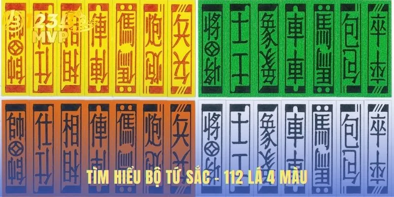 Bộ Tứ Sắc giới thiệu 112 lá bài với 4 màu riêng biệt