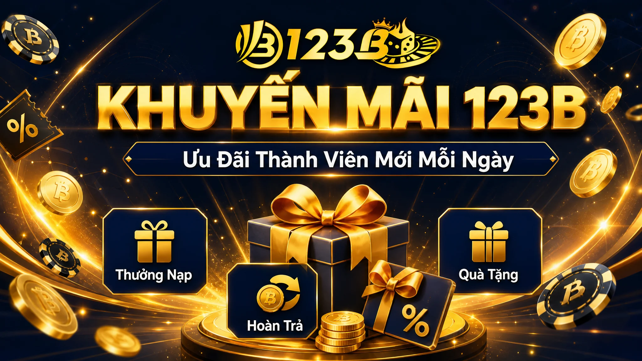 Khuyến mãi 123B ưu đãi thành viên mới