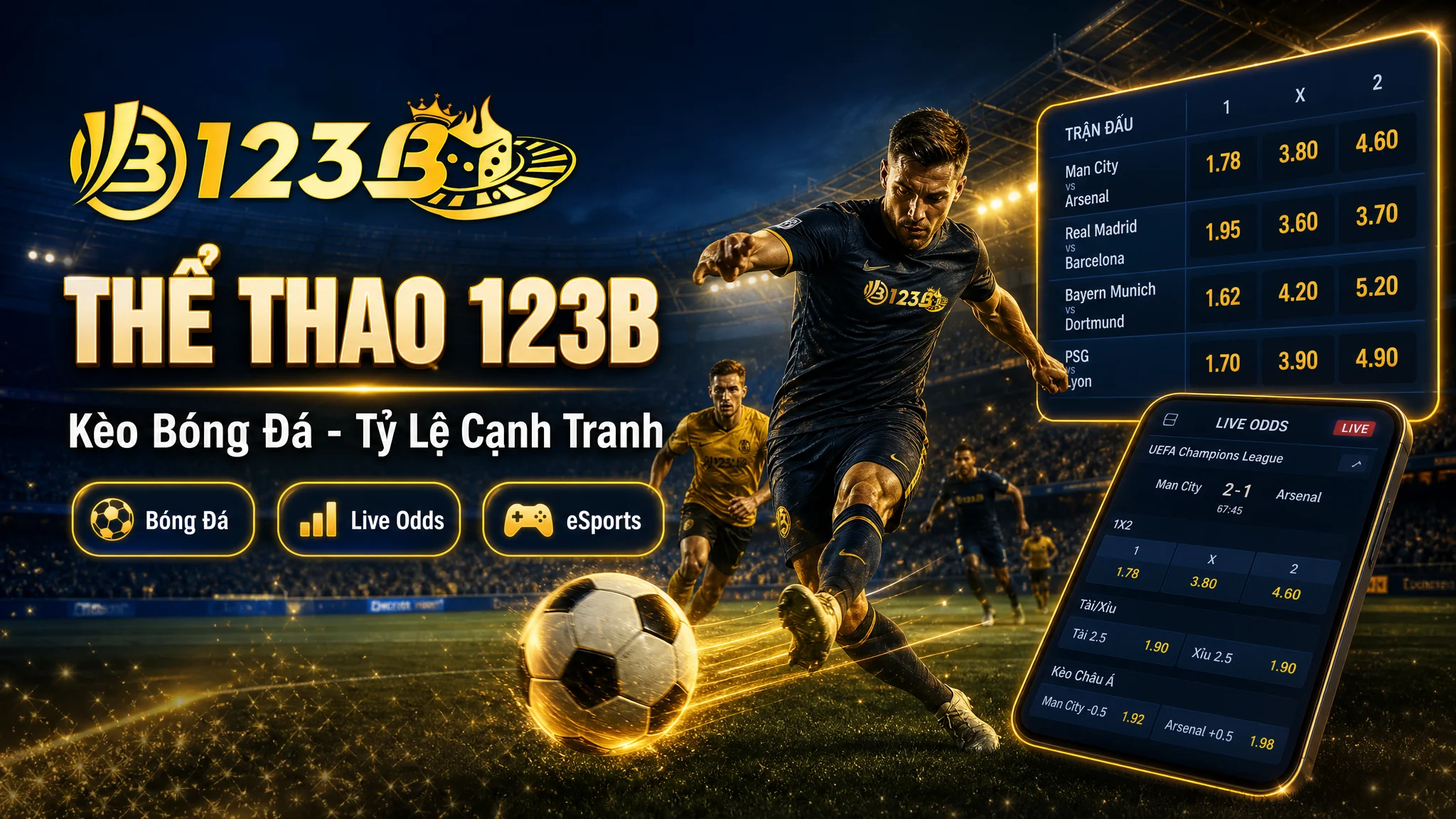 Thể thao 123B cá cược bóng đá trực tuyến